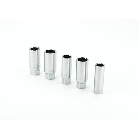Powerbuilt 5Pc 3/8" Drive Spark Plug Socket Set 640855